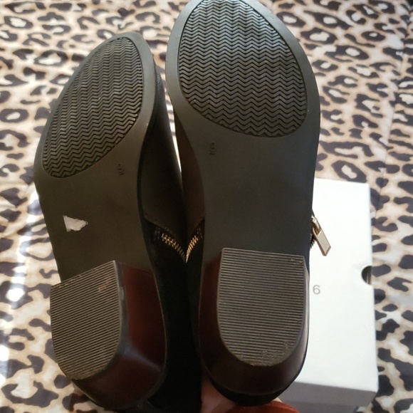 Brown & Velvet Ankle Booties - Picture 6 of 8